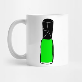 Lime Green Nail Polish Mug